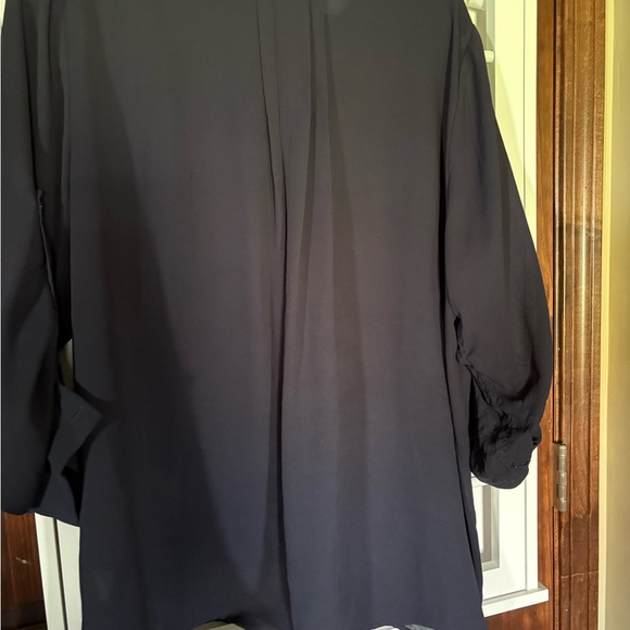 41 Hawthorn Black 3/4 Sleeve Pleated Blouse - Picture 3 of 3